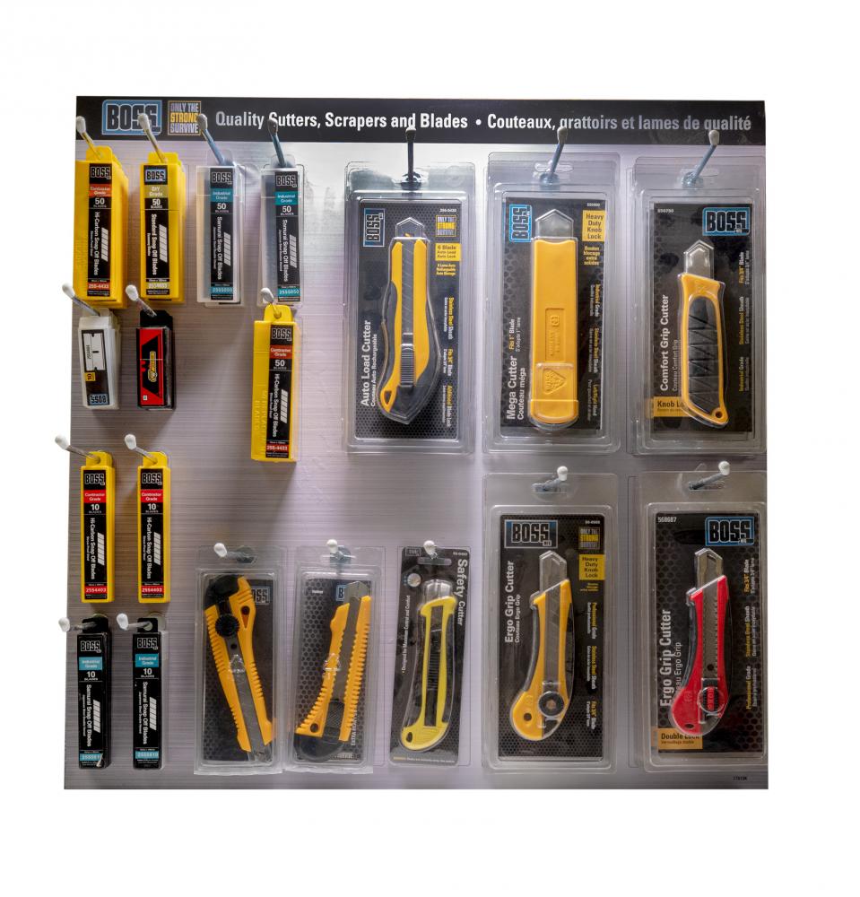 Cutters & Blades 2 x 2 Display Board - With product