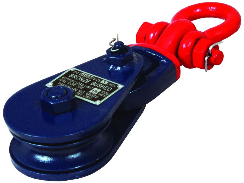 Snatch Block w/Shackle - 4 Ton