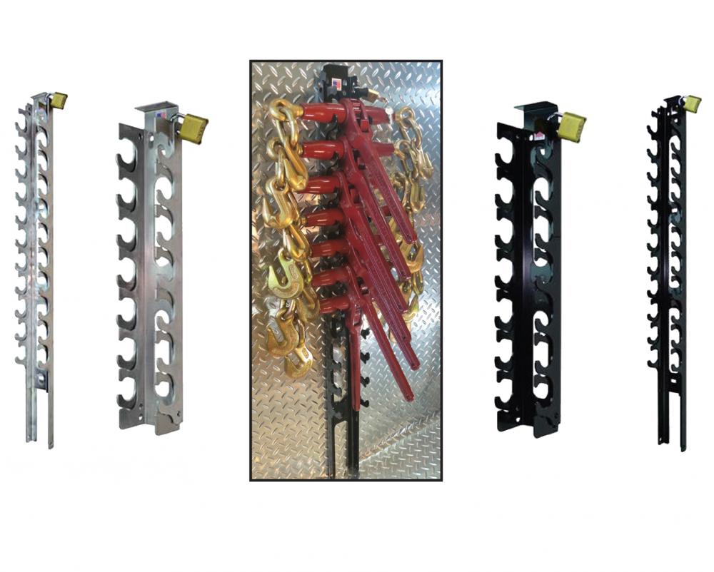 Aluminum Locking Ratchet Rack - Holds 11 Ratchet Binders
