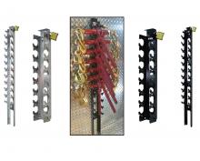 Dynaline RRS-L11 - Steel Locking Ratchet Rack - Holds 11 Ratchet Binders