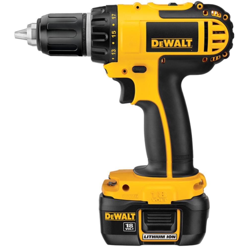 18V 1/2" (13mm) Cordless Compact Li-Ion Drill/Driver Kit