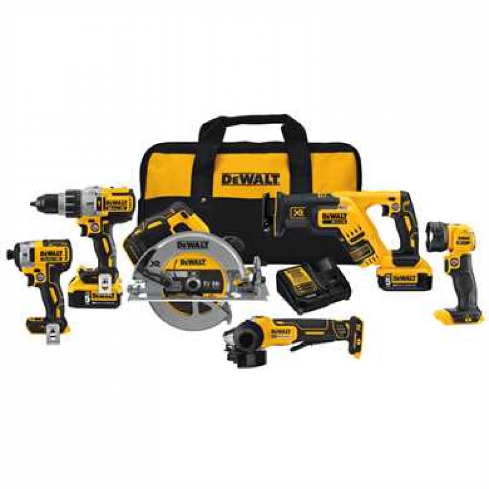 20V MAX* Cordless Brushless XR(R) 6-Tool Combo Kit