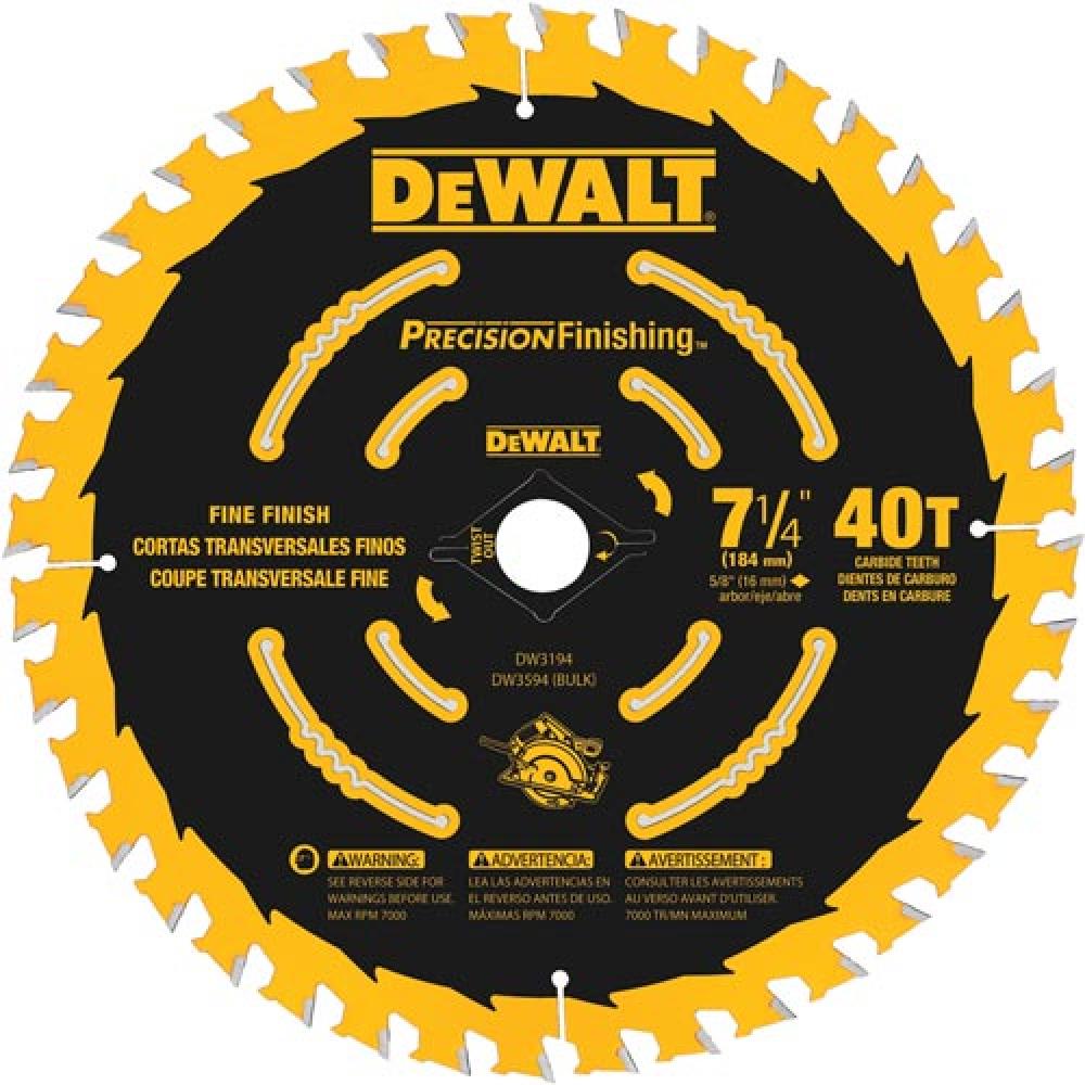 7-1/4" 40T Precision finishing saw blade