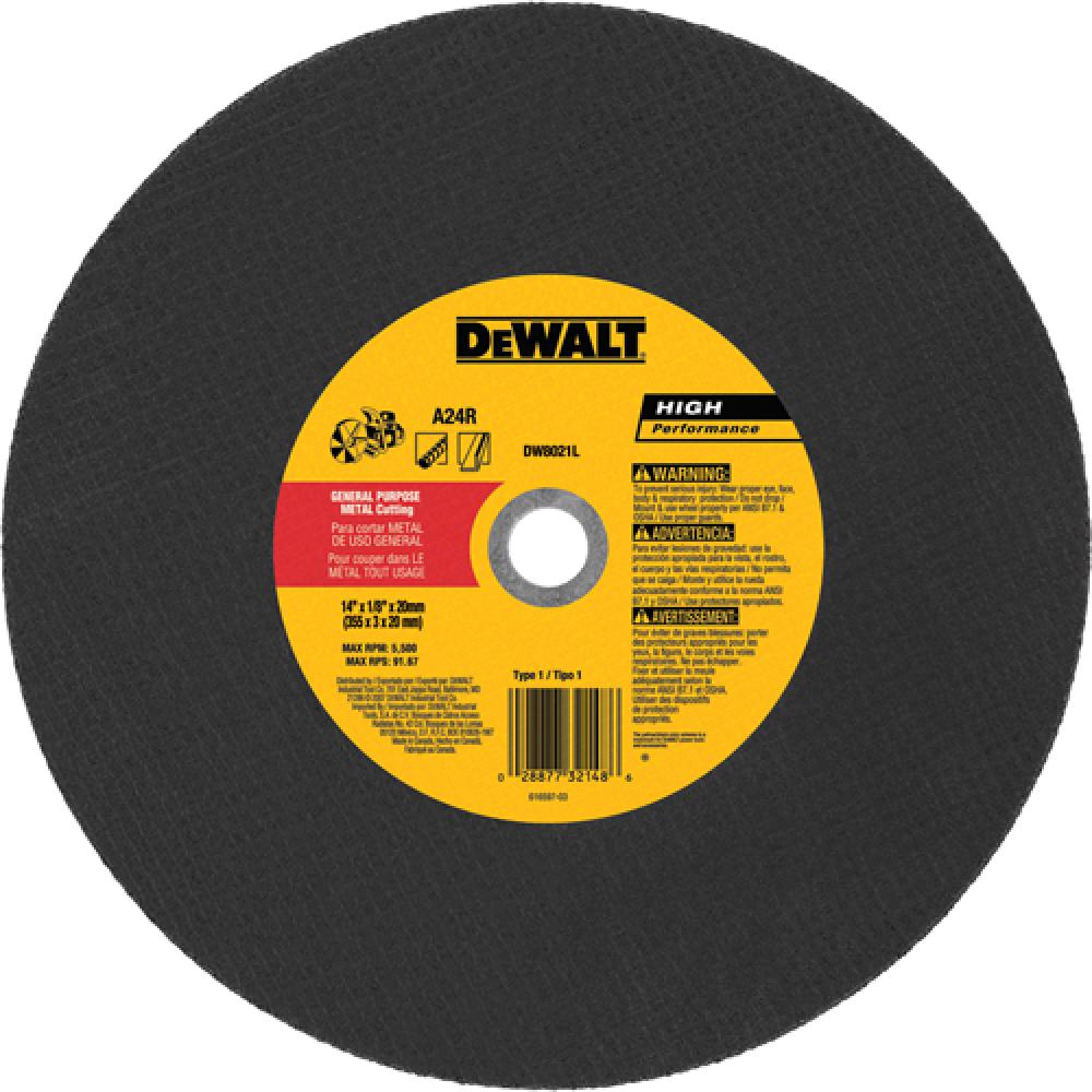 14" x 1/8" x 20mm metal cutting blade