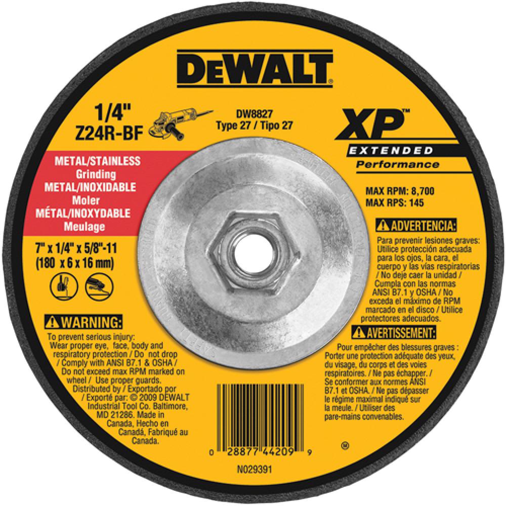 7" x 1/4" x 5/8"-11 XP Grinding wheel