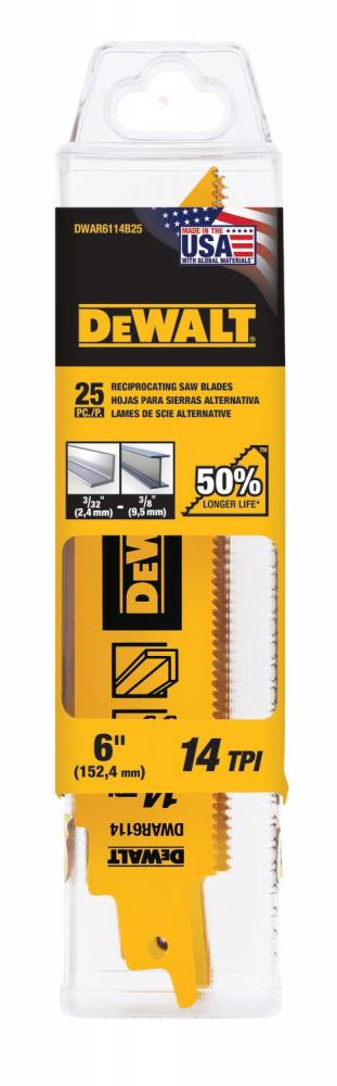 6IN 14TPI 1" Extreme Metal -25PK - Tube