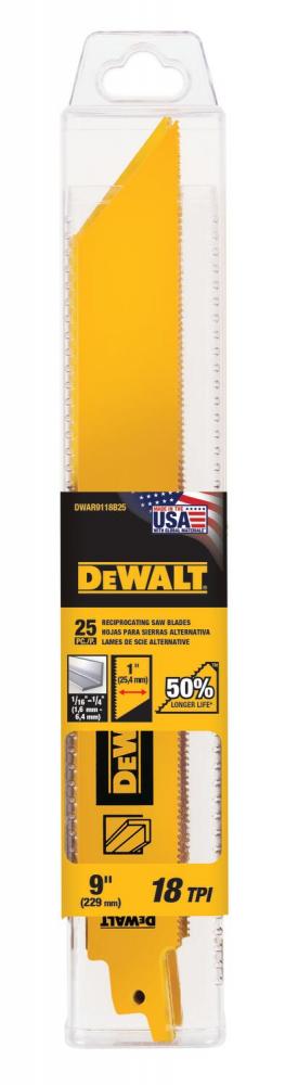 9IN 18TPI 1" Extreme Metal -25PK - Tube