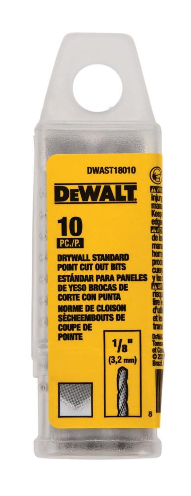 1/8" DWALL PILOTPOINT CUTOUT BIT10