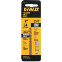 DeWalt DW1373 - 7/64" Titanium Split Point Bit (2pcs)