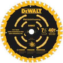 DeWalt DW3594LX - 7-1/4" 40T Precision finishing saw blade