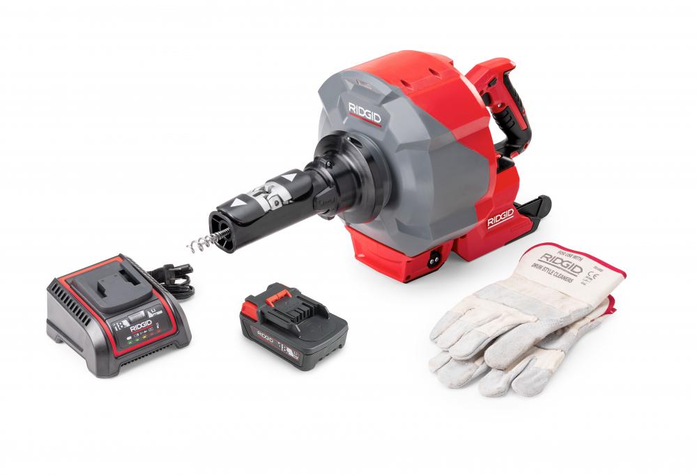 K-46 Cordless SinkSnake™ with 5/16" x 25' IC Cable, 18V 2.5Ah Battery & Charger