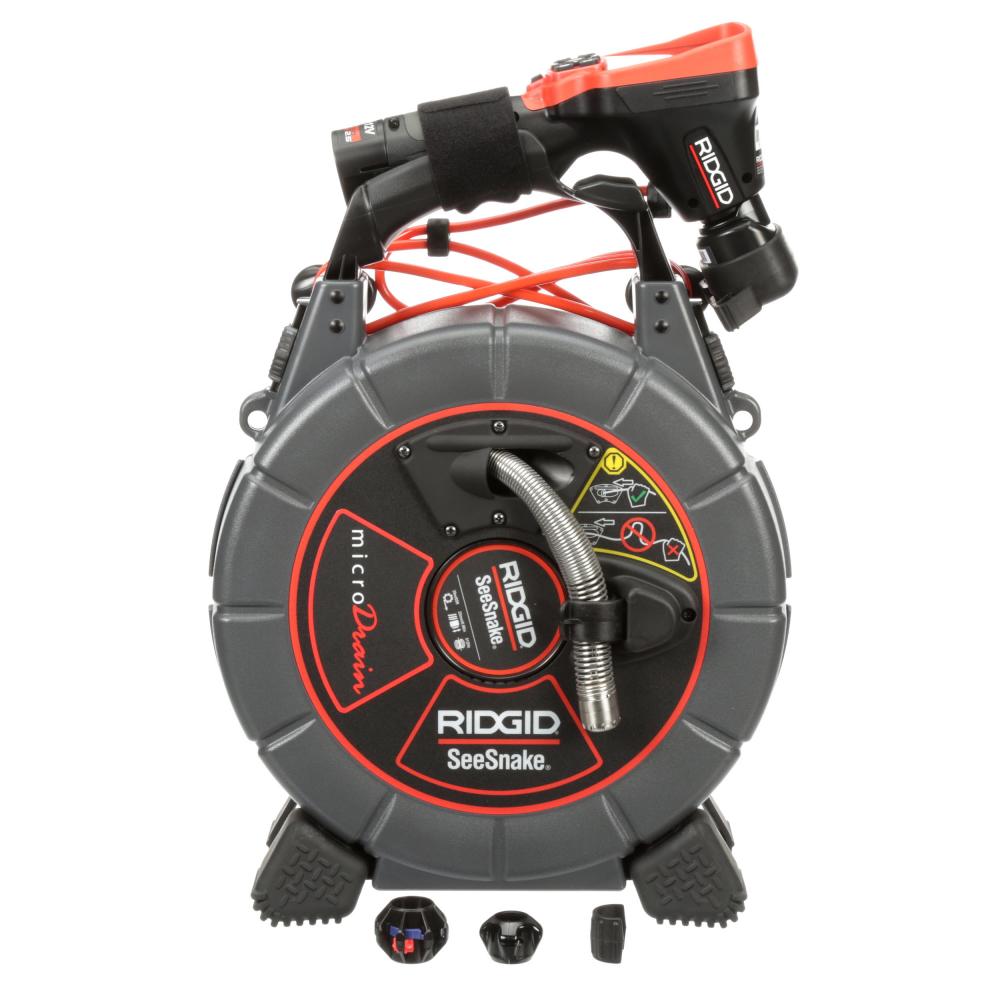 SeeSnake® microDrain™ D65S (NTSC) System, includes CA-350 Handheld Inspection Camera, 12V Battery an