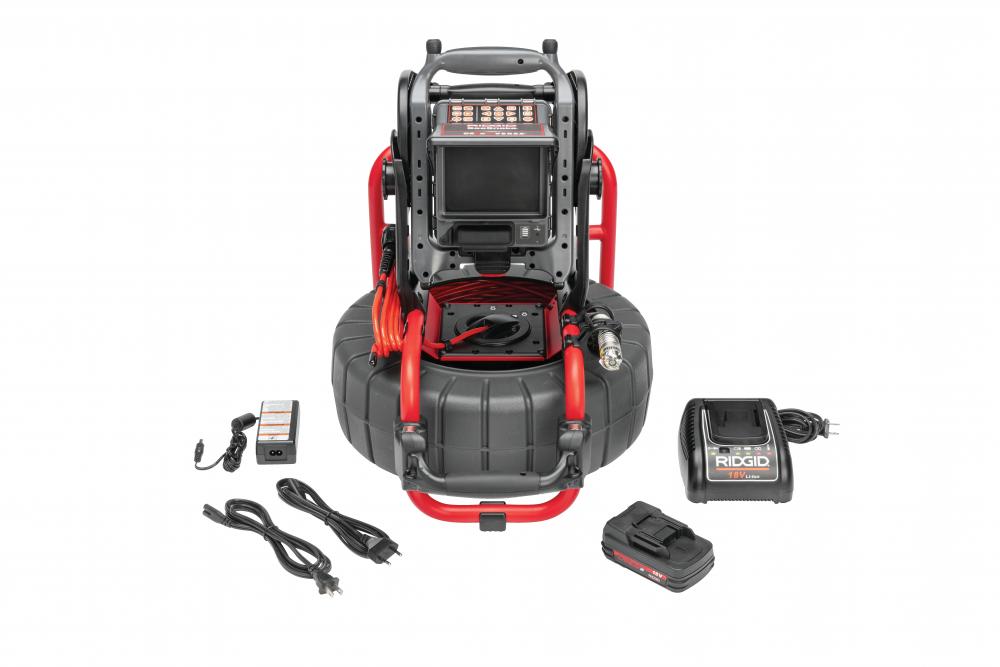 SeeSnake® Compact2 System, includes CS6x VERSA Digital Recording Monitor, 18V Battery and Charger
