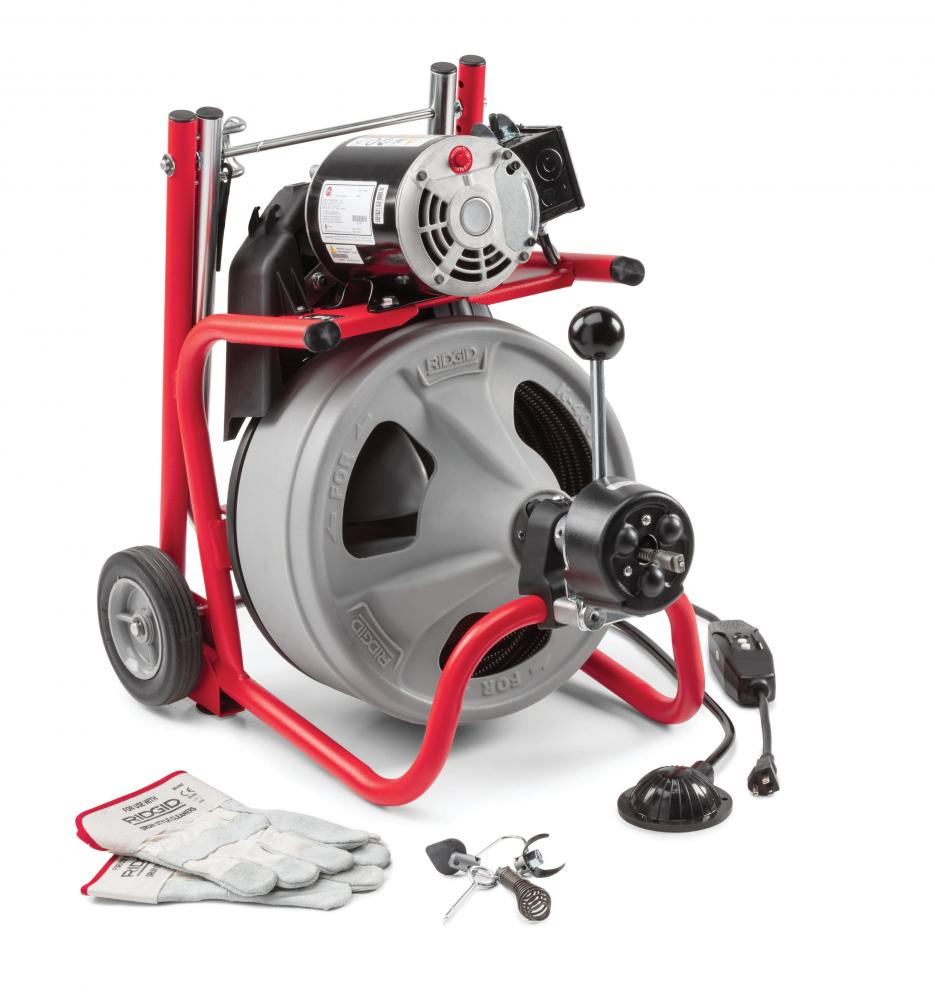 K-400 Machine with Gloves & Std. Equipment: C-45 IW 1/2" x 75' (12 mm x 23 m) Solid Core (In