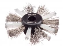 RIDGID Tool Company 68973 - 2" (55mm) nylon/steel brush for 5/16" (8mm) cable with nylon and steel strings