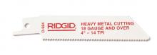 RIDGID Tool Company 80500 - RIDGID Non-Ferrous Metals 4" (100mm) Reciprocating Saw Blade  - 14 Teeth Per in. - 5 Pack