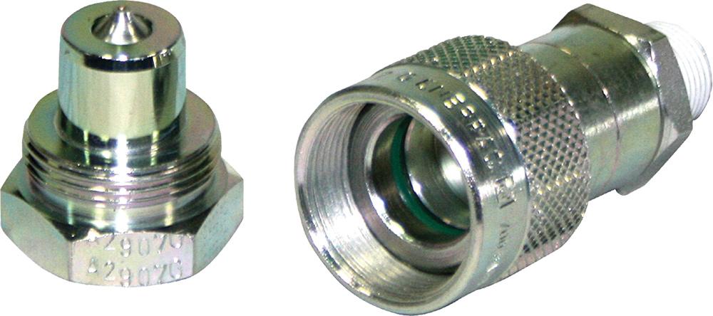 10,000 PSI (700 BAR) HIGH FLOW MALE & FEM. COUPLER SET, 3/8" NPT