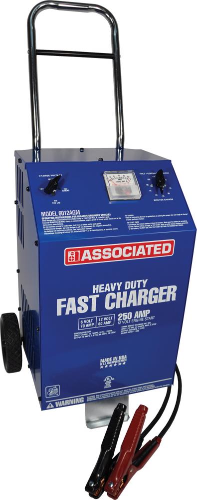6/12 VOLT PROFESSIONAL FAST CHARGER, AGM SAFE