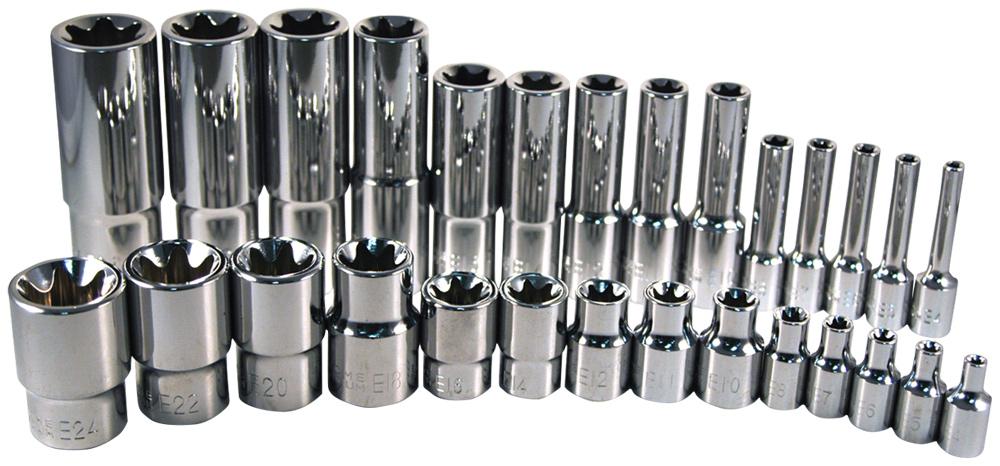 28 PC EXTERNAL TORX SOCKET SET