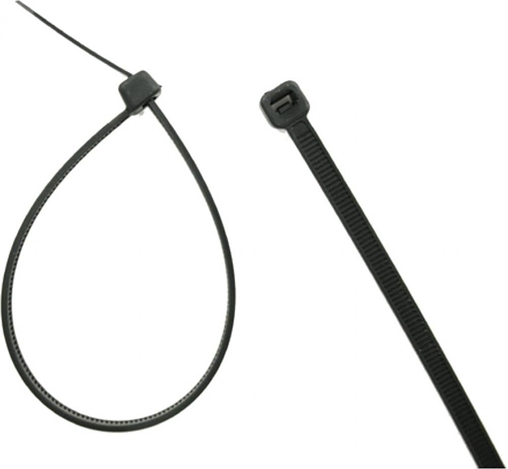25-PC 25" BLACK UV STABILIZED NYLON CABLE TIES, 175 LBS TENSILE STRENGTH