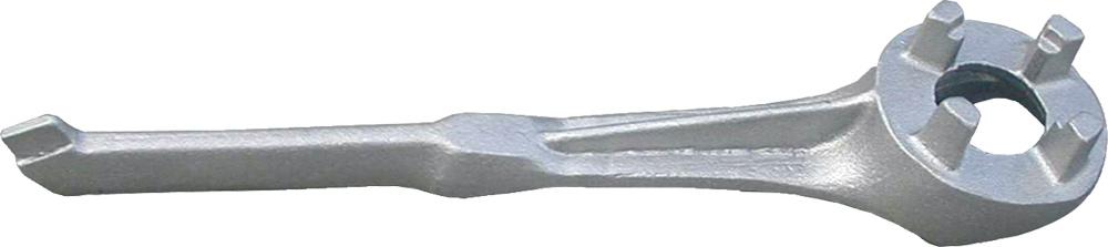 NON-SPARKING ALUMINUM DRUM PLUG WRENCH, OPENS MOST 2" & 3/4" DRUM PLUGS