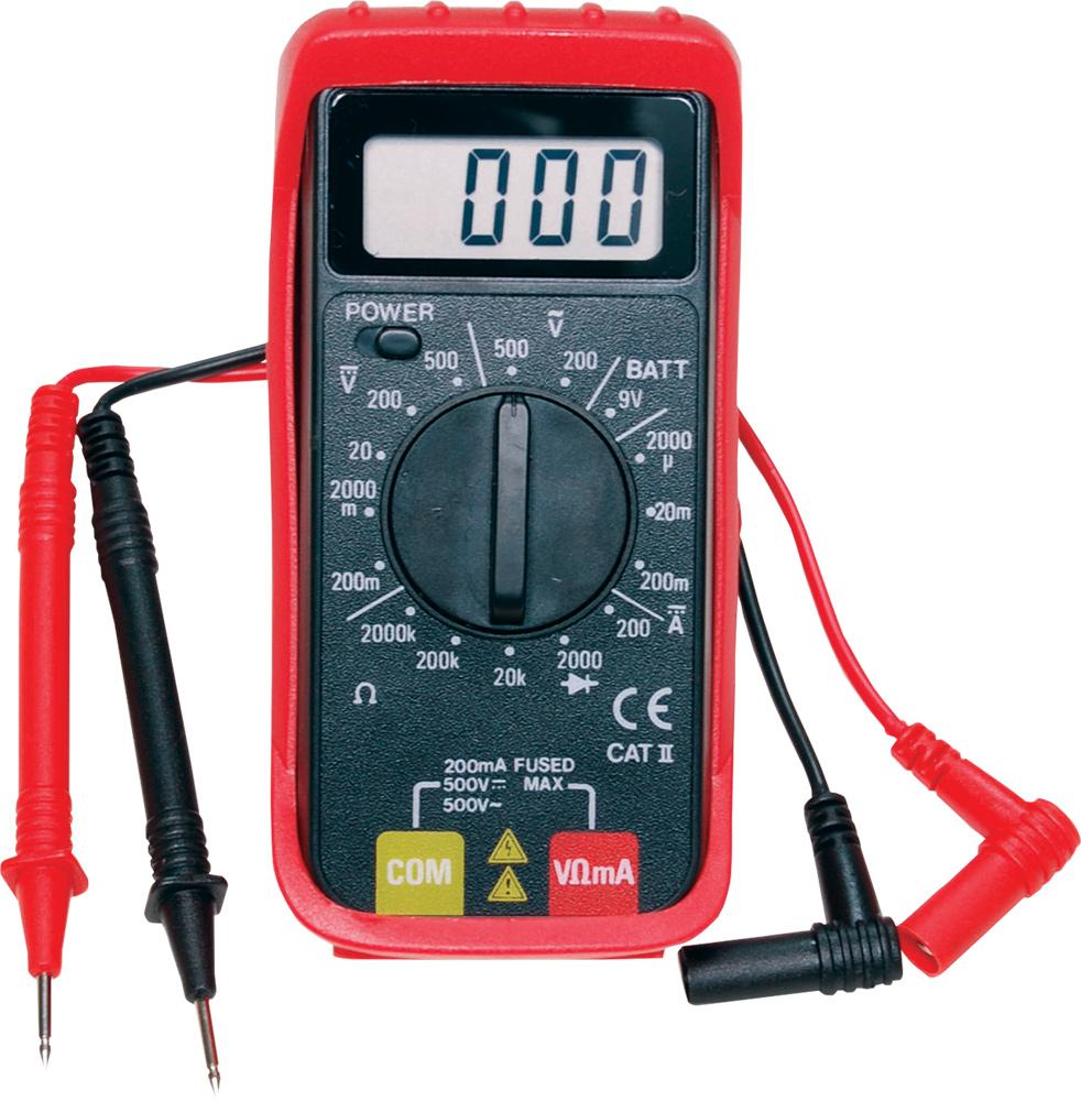 DELUXE AUTOMOTIVE METER WITH RPM AND TEMPERATURE FUNCTIONS