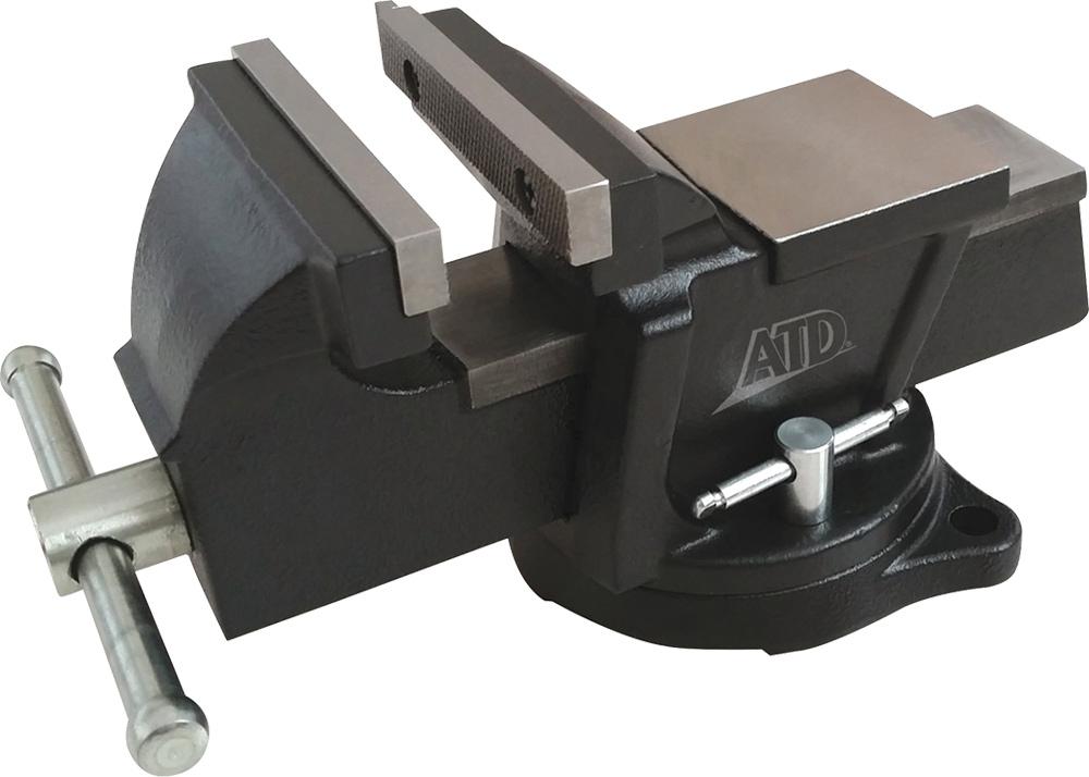 6" CAST IRON SWIVEL BENCH VISE WITH 1/4"-3" PIPE CAPACITY