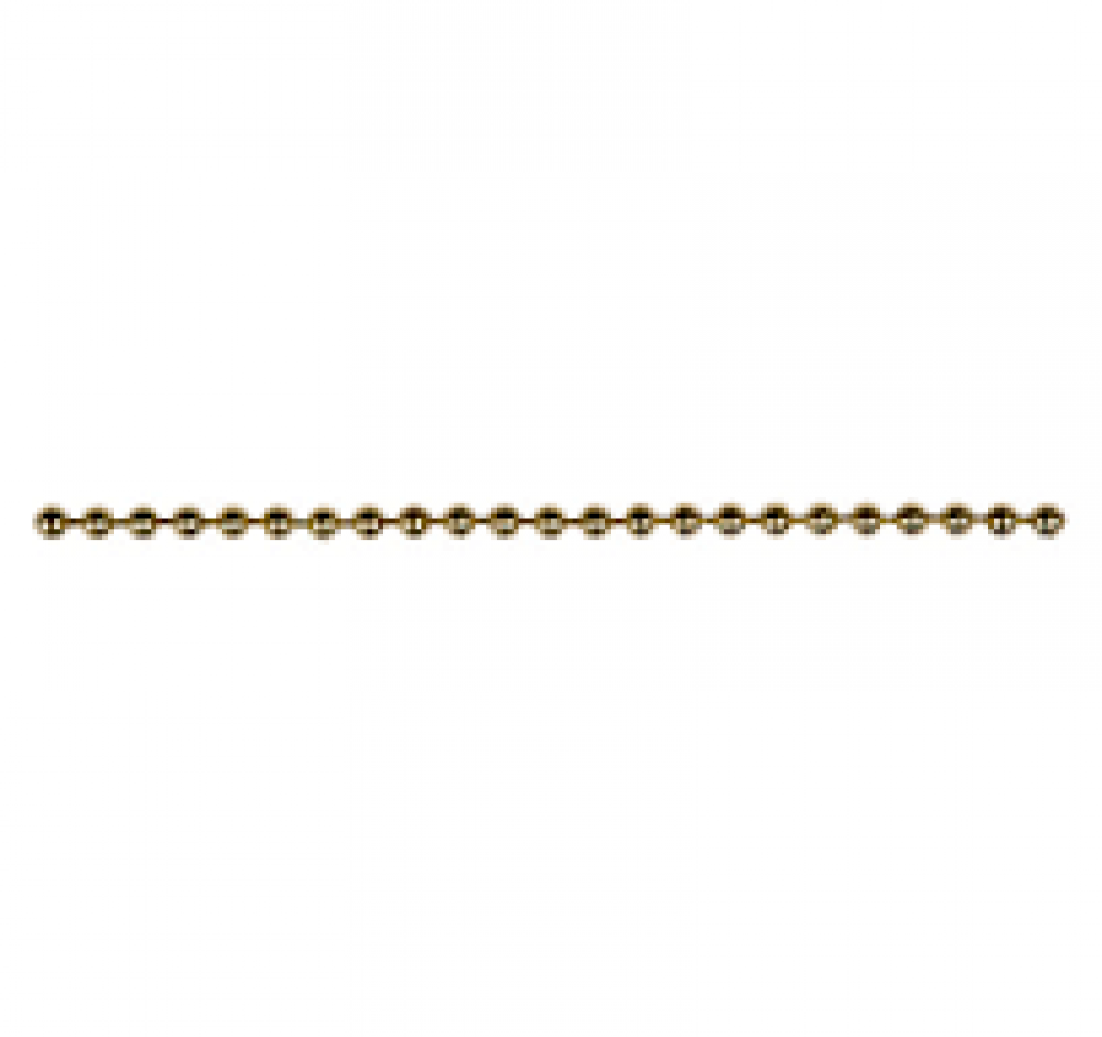 BEAD CHAIN STEEL NICKEL PLATED #10 X 100'