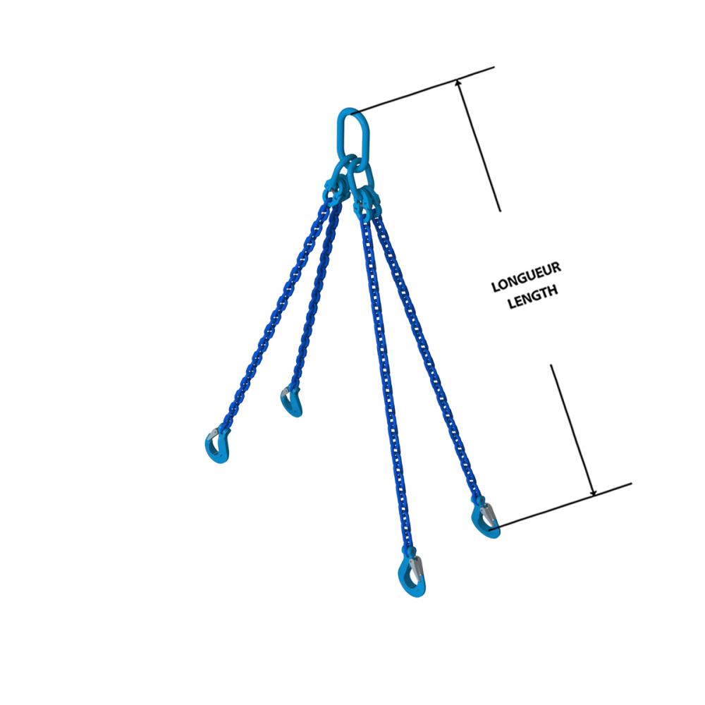CHAIN SLING G100 QOS 3/8"X12' S317
