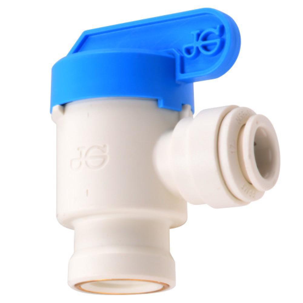 1/4"x1/4" John Guest PTC Shut-Off Valve Elbow Acetal
