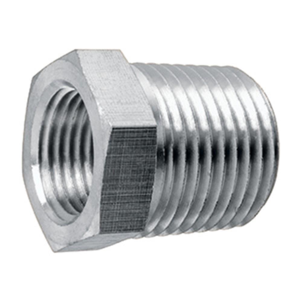 3/8"x1/4" Pipe Hex Bushing 316 Stainless Steel sched 40 (150#)