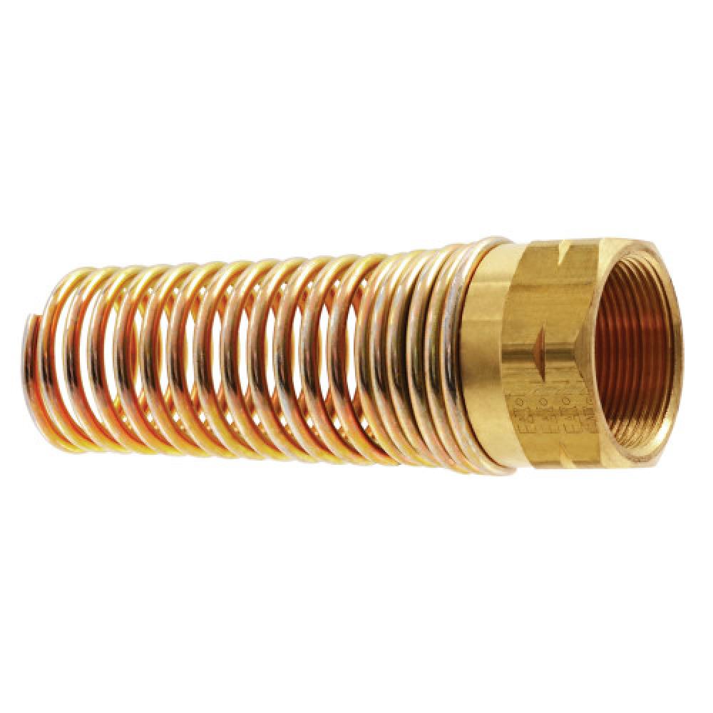 3/8" D.O.T. Air Brake Nut w/Spring Guard Brass