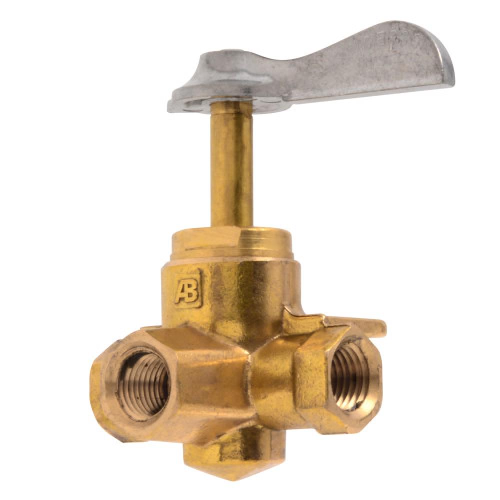 1/4"x1-3/8" Shut-Off Click Type Brass