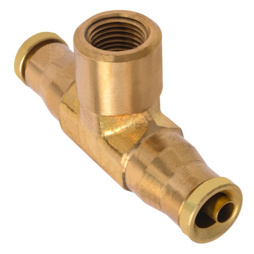 1/4"x1/8" PTC Air Brake Female Branch Tee Brass