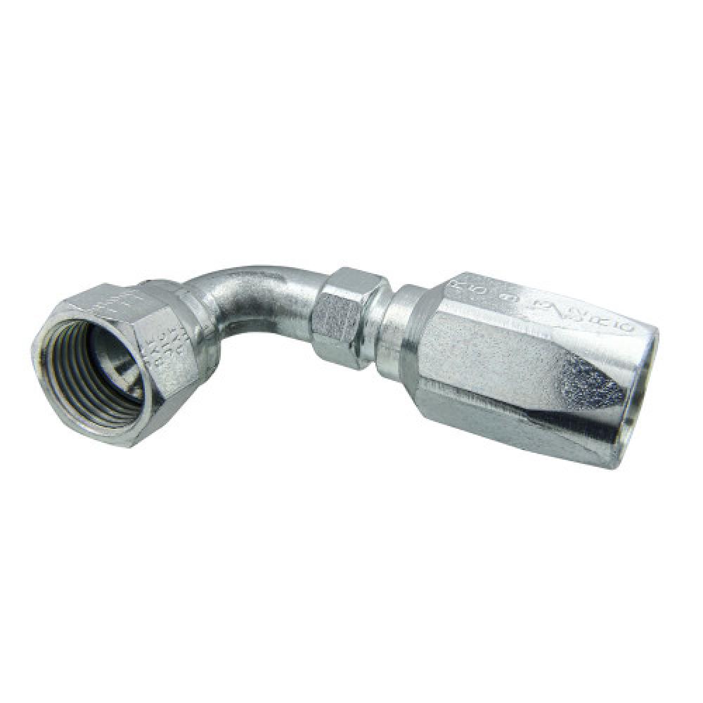 3/8"x3/8" Hose Ends (JIC 37°) Elbow 90° Female Swivel Steel