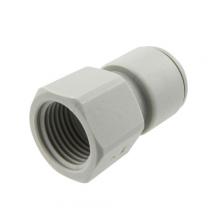 Paulin D6047-6-6 - 3/8"x3/8" John Guest PTC Female SAE 45° Flare Adaptor Acetal