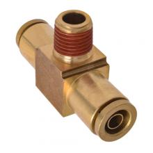 Paulin D7072DT-8C - 1/2"x3/8" PTC Air Brake Male Branch Tee Brass