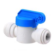 Paulin D6111-6 - 3/8"x3/8" John Guest PTC Shut-Off Valve Polypropelene