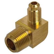 Paulin D49-6D - 3/8"x1/2" Flare Elbow 90° Forged Brass