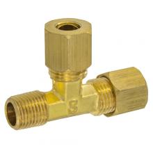 Paulin D71-10D - 5/8"x1/2" Compression Tee (Run) Brass