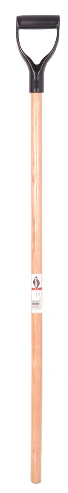Handle, 48" for snow pusher, black py D-grip