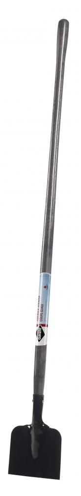 Ice scraper, 7" stamped blade, 48" wood handle, Nordic