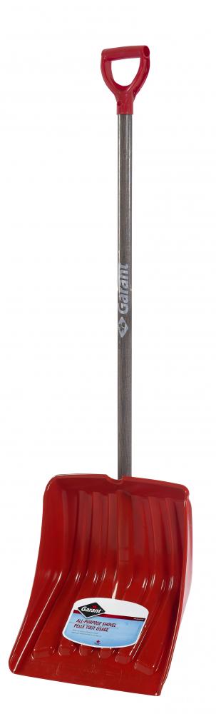 Snow shovel, 13.9" py blade, kd, wood handle, dh, Nordic