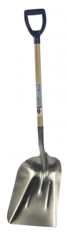 Coal scoop #8, aluminum blade, 35" hdle, dh, ergo grip, Yukon