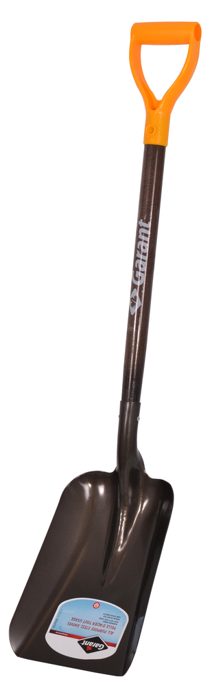 Snow shovel, 9 1/8" steel blade, hardwood hdle, dh, Alpine