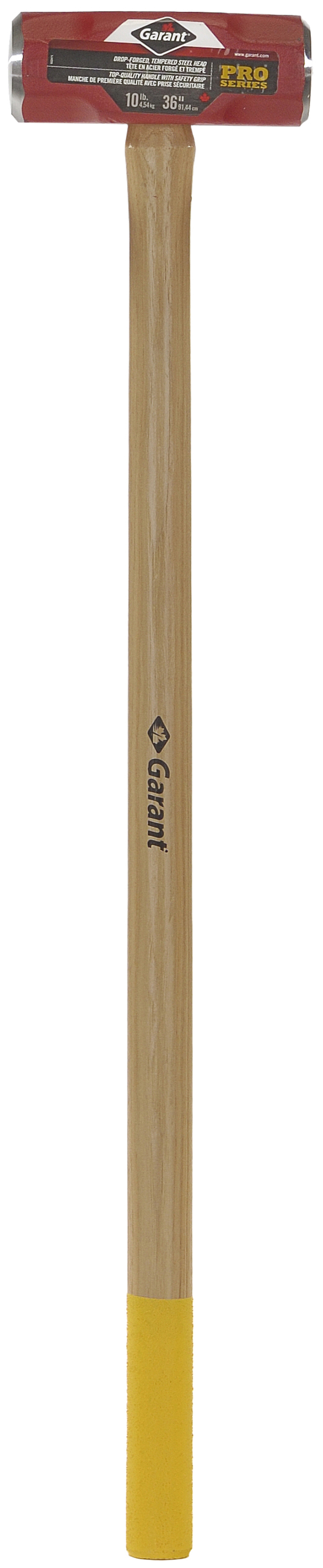 Sledge hammer, d. face, 10 lbs, 36" hickory safety grip hdle
