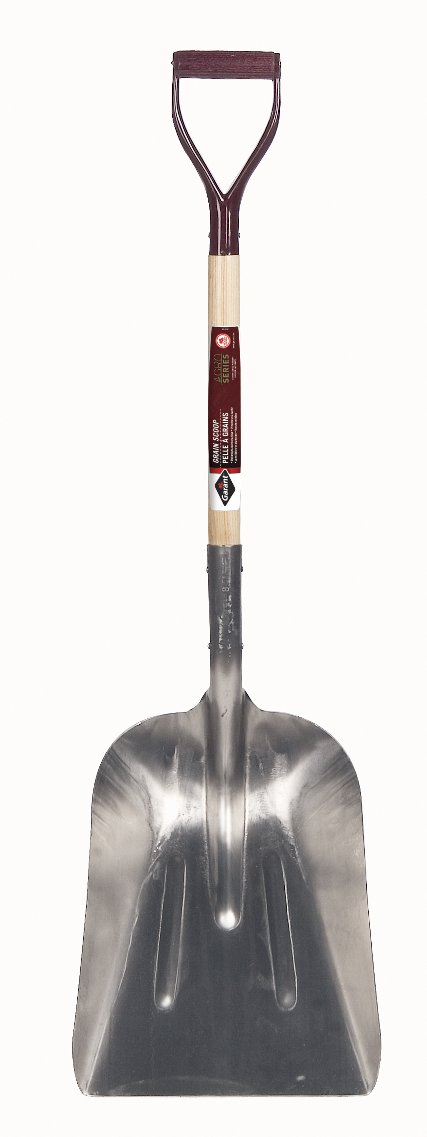 Grain scoop #8, aluminum blade, 27.75" hdle, dh