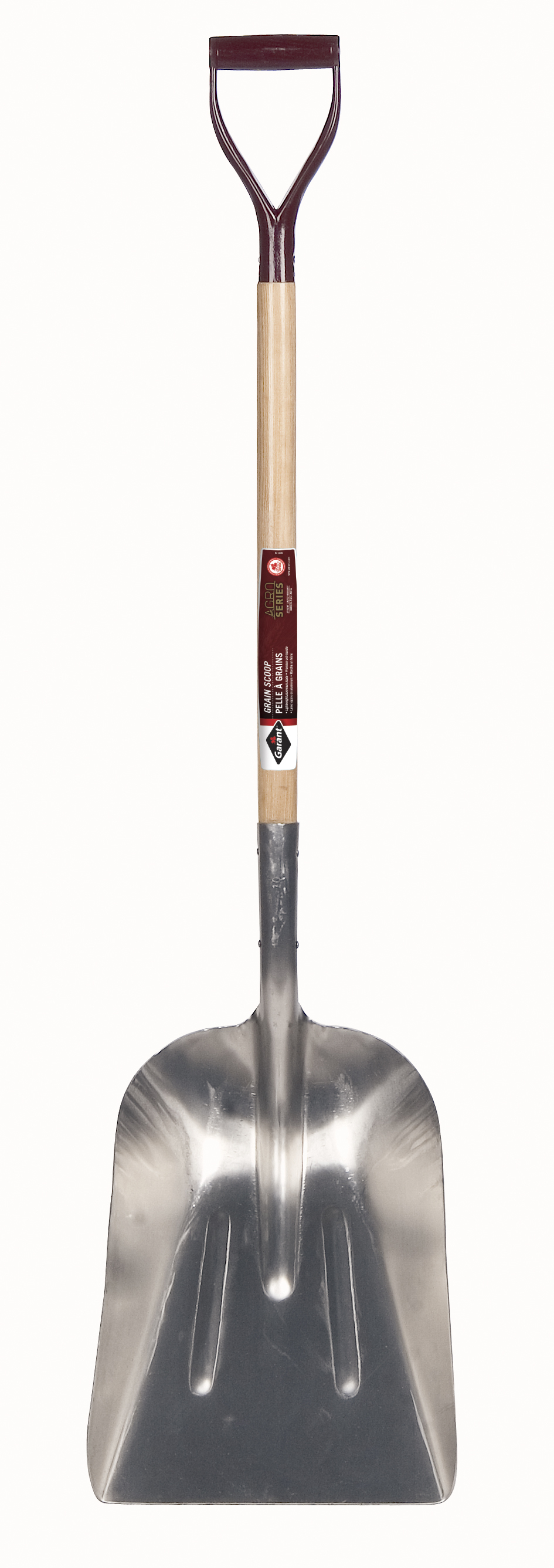 Grain scoop #10, aluminum blade, 34.75" hdle, dh