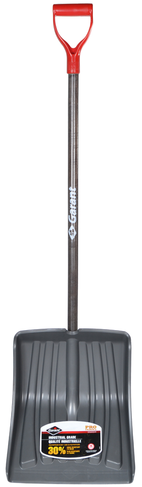 Snow shovel, polypro blade 13.9" kd, wood handle, dh, Garant Pro Series