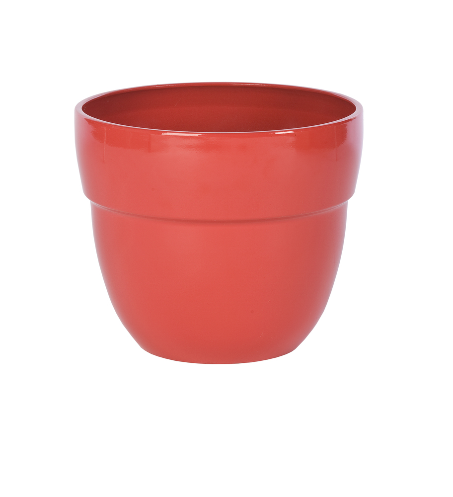 Pot Augustine, HDR 13", vermillon color